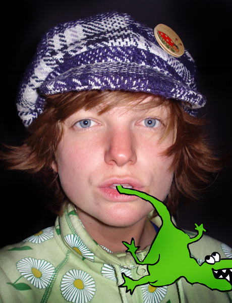 marie with little dragon