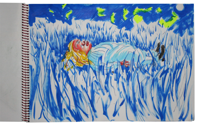 lazy lying underneath the stars