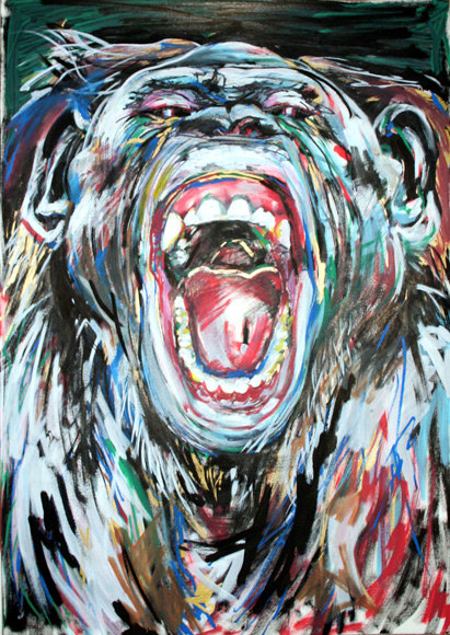 bonobo (after a photograph of frans lanting)