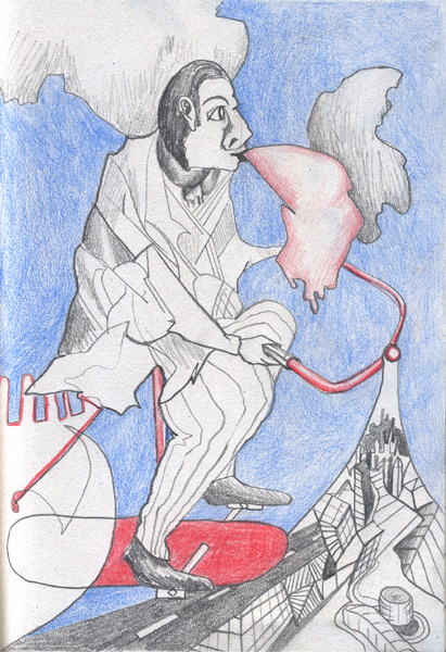 man on bike